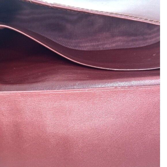 Cartier Must de Cartier Bordeaux Leather Long Wallet Gold Corners Vintage Italy - Picture 5 of 8